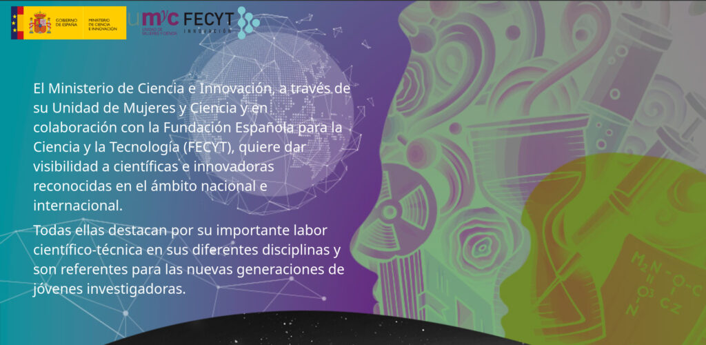 Landing page of Científicas e Innovadoras Website
